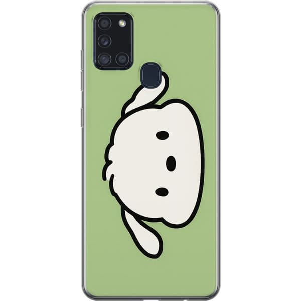 Samsung Galaxy A21s Gjennomsiktig deksel Snoopy Flip