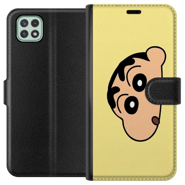 Samsung Galaxy A22 5G Lommeboketui Peeking Shinchan
