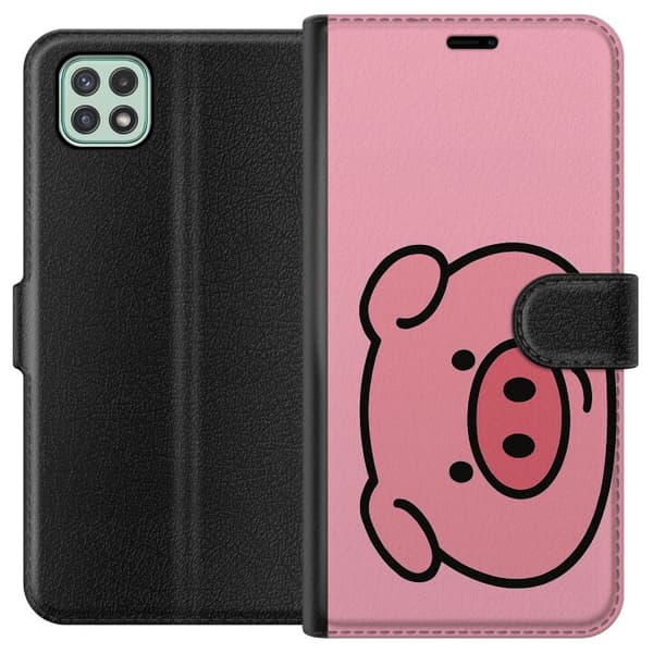 Samsung Galaxy A22 5G Tegnebogsetui Kawaii Piggy