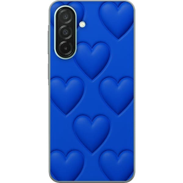 Samsung Galaxy A26 Genomskinligt Skal Blue Hearts