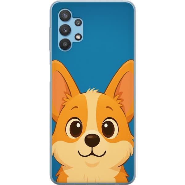 Samsung Galaxy A32 5G Gjennomsiktig deksel Hello Corgi