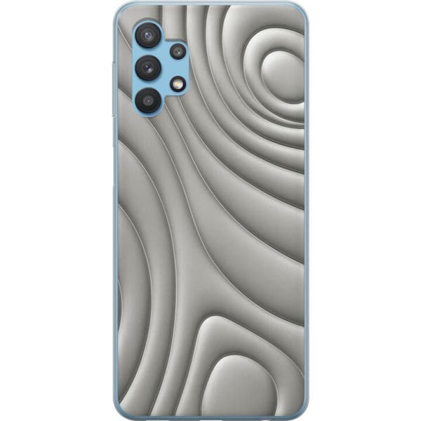 Samsung Galaxy A32 5G Gennemsigtig cover Sølvbølger
