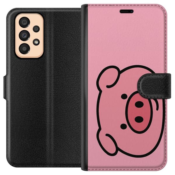 Samsung Galaxy A33 5G Tegnebogsetui Kawaii Piggy