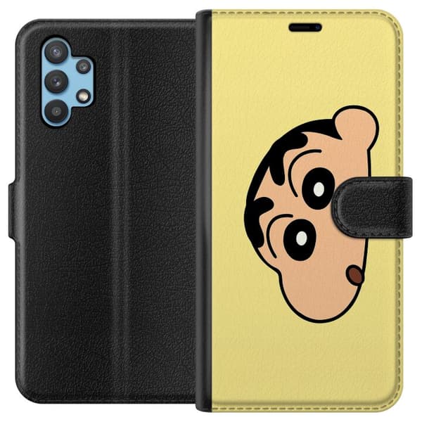 Samsung Galaxy A32 5G Plånboksfodral Peeking Shinchan