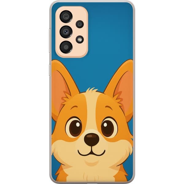 Samsung Galaxy A33 5G Gjennomsiktig deksel Hello Corgi