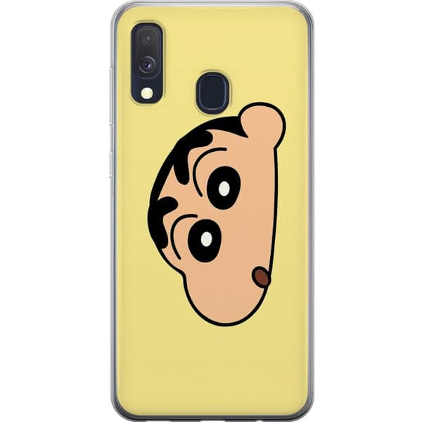 Samsung Galaxy A40 Gennemsigtig cover Peeking Shinchan