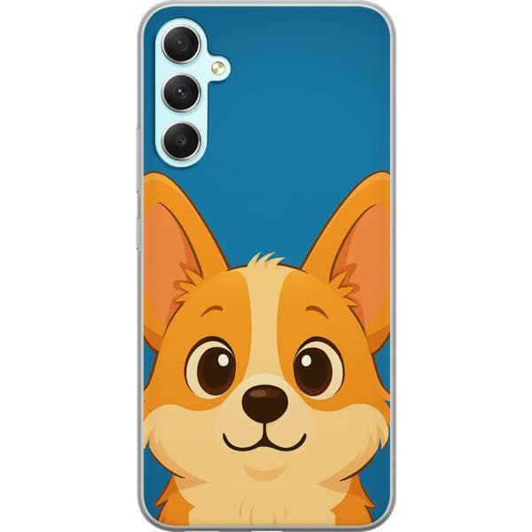 Samsung Galaxy A34 Gennemsigtig cover Hello Corgi
