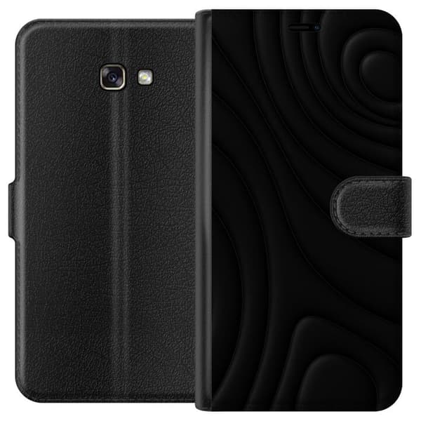 Samsung Galaxy A3 (2017) Lompakkokotelo Tummat Aallot