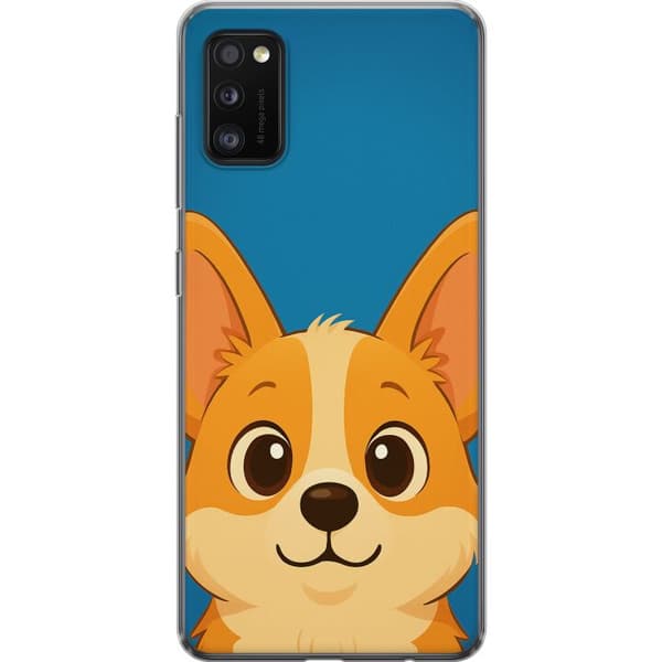 Samsung Galaxy A41 Genomskinligt Skal Hello Corgi
