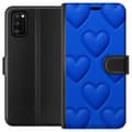 Miniatyrbillede 1 af 3: Samsung Galaxy A41 Tegnebogsetui Blå Hjerter