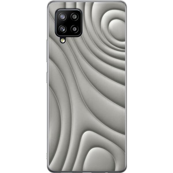 Samsung Galaxy A42 5G Gennemsigtig cover Sølvbølger