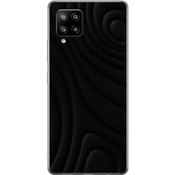 Samsung Galaxy A42 5G Gjennomsiktig deksel Svarte Bølger