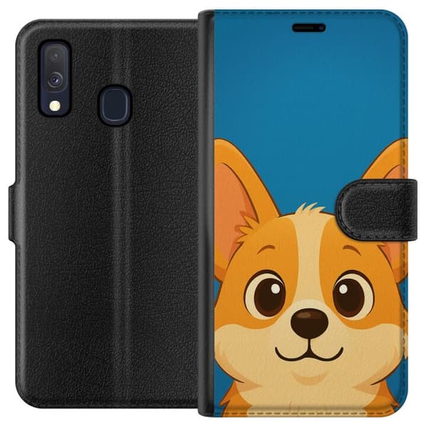 Samsung Galaxy A40 Lommeboketui Hello Corgi