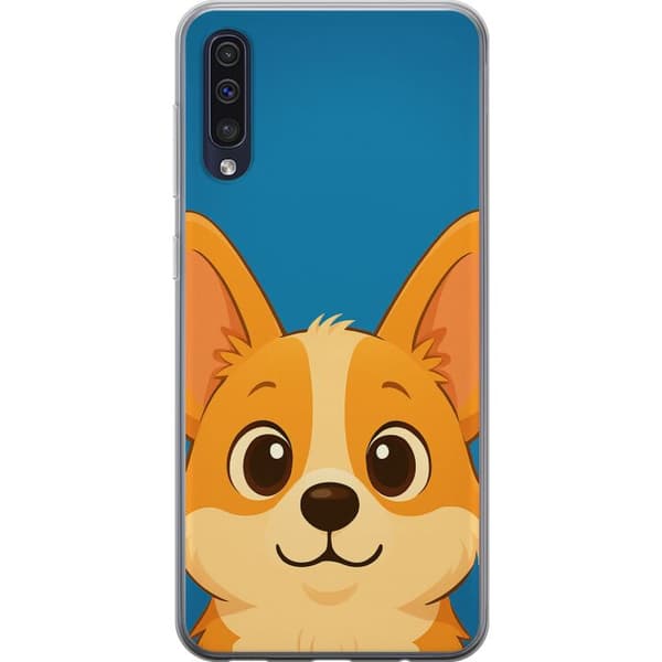 Samsung Galaxy A50 Gennemsigtig cover Hello Corgi
