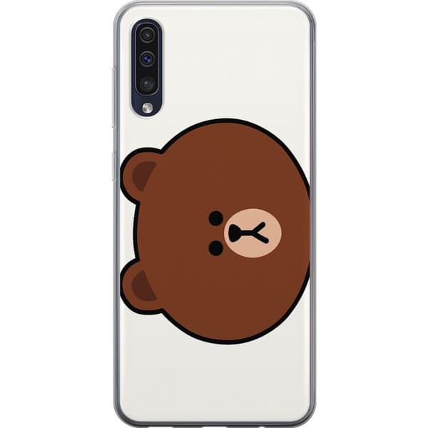 Samsung Galaxy A50 Gennemsigtig cover line friends brown