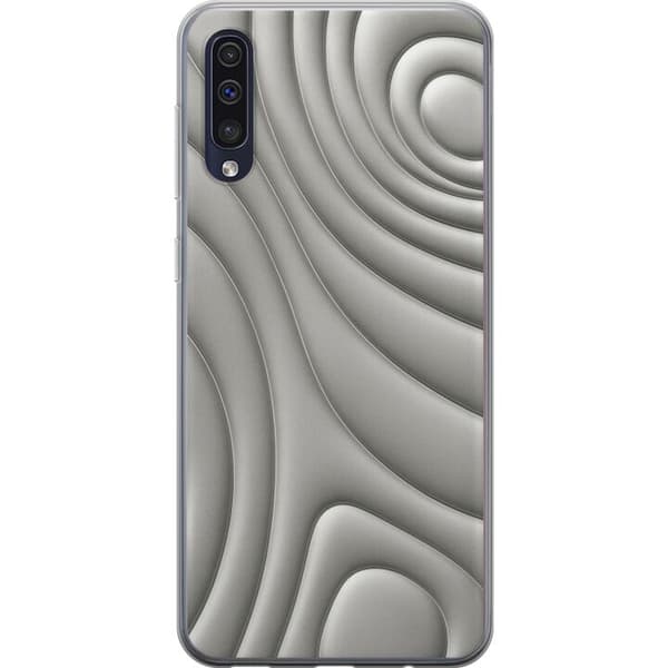 Samsung Galaxy A50 Gennemsigtig cover Sølvbølger