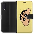 Miniatyrbillede 1 af 3: Samsung Galaxy A50 Tegnebogsetui Peeking Shinchan