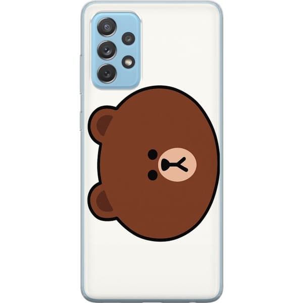 Samsung Galaxy A52 5G Gennemsigtig cover line friends brown