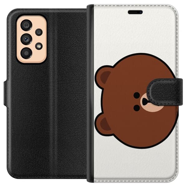 Samsung Galaxy A53 5G Tegnebogsetui line friends brown