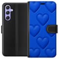 Miniatyrbild 1 av 3: Samsung Galaxy A54 Plånboksfodral Blue Hearts