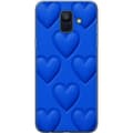 Pikkukuva 1 / 3: Samsung Galaxy A6 (2018) Läpinäkyvä kuori Siniset Sydämet