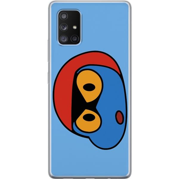 Samsung Galaxy A71 5G Gennemsigtig cover Bold Bot Head
