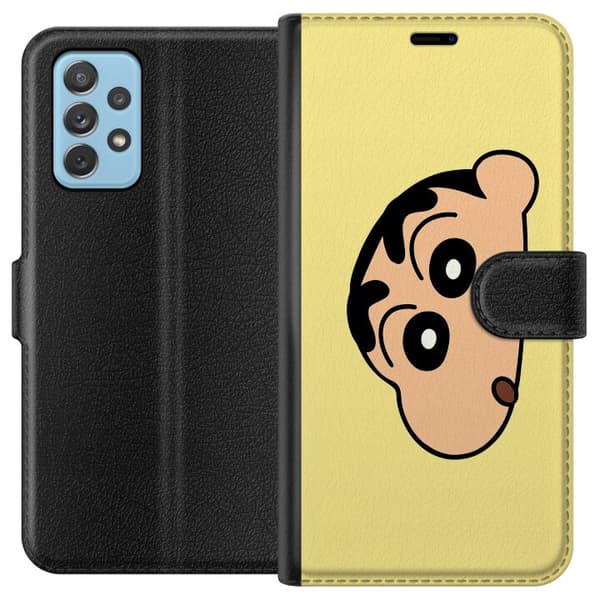 Samsung Galaxy A72 5G Plånboksfodral Peeking Shinchan