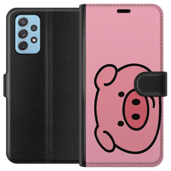 Samsung Galaxy A72 5G Tegnebogsetui Kawaii Piggy