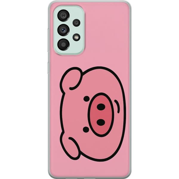Samsung Galaxy A73 5G Gjennomsiktig deksel Kawaii Piggy