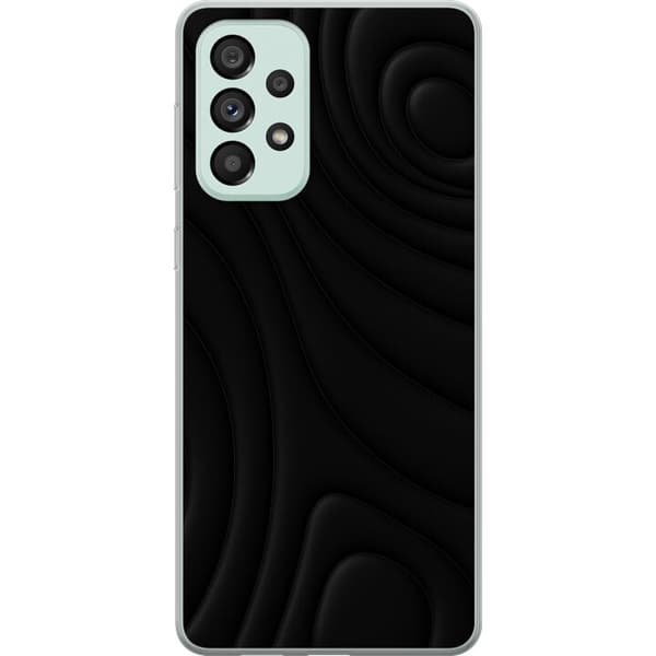 Samsung Galaxy A73 5G Läpinäkyvä kuori Tummat Aallot