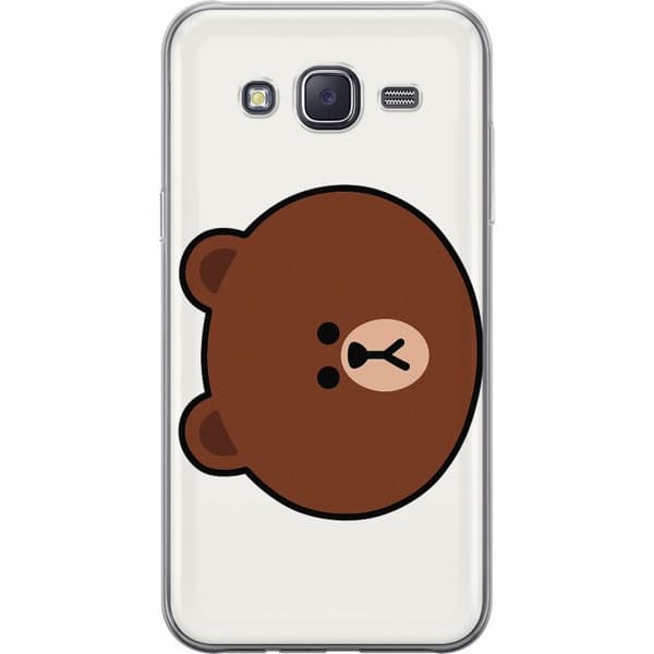 Samsung Galaxy J5 Läpinäkyvä kuori line friends brown
