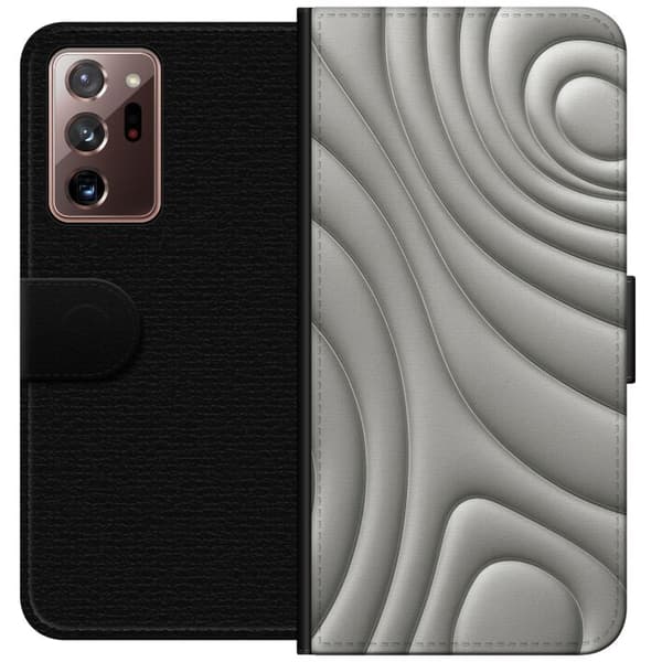 Samsung Galaxy Note20 Ultra Tegnebogsetui Sølvbølger