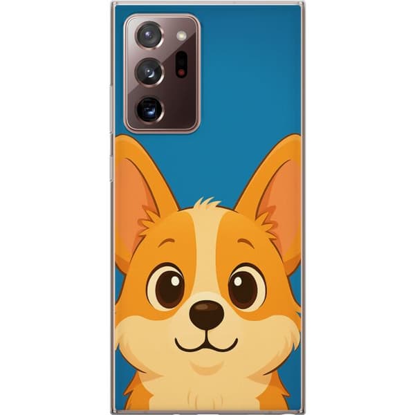 Samsung Galaxy Note20 Ultra Läpinäkyvä kuori Hello Corgi