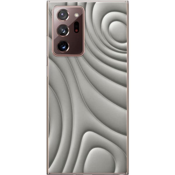 Samsung Galaxy Note20 Ultra Läpinäkyvä kuori Hopea-aallot