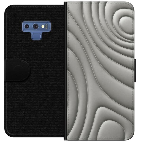 Samsung Galaxy Note9 Plånboksfodral Silver Waves