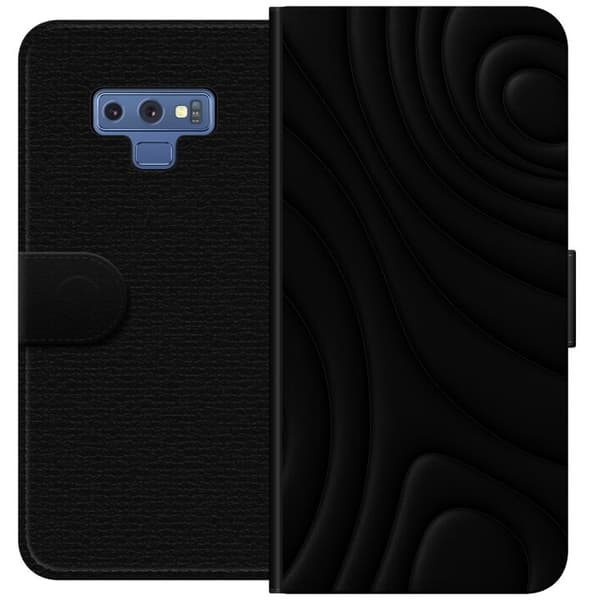 Samsung Galaxy Note9 Tegnebogsetui Sorte Bølger