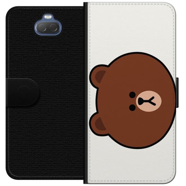 Sony Xperia 10 Lompakkokotelo line friends brown