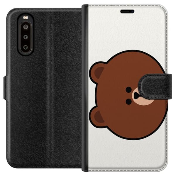 Sony Xperia 10 II Tegnebogsetui line friends brown