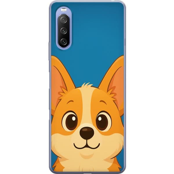 Sony Xperia 10 III Gennemsigtig cover Hello Corgi
