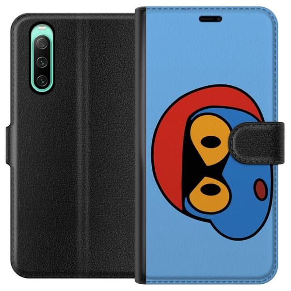 Sony Xperia 10 IV Lompakkokotelo Bold Bot Head