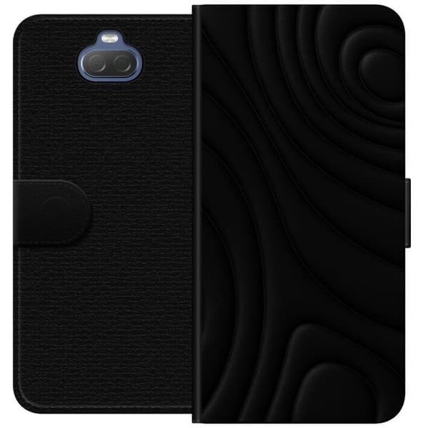 Sony Xperia 10 Plus Lompakkokotelo Tummat Aallot