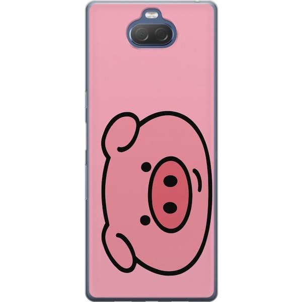 Sony Xperia 10 Plus Gennemsigtig cover Kawaii Piggy