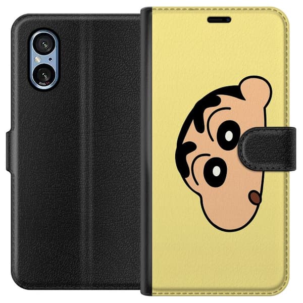 Sony Xperia 10 VI Lompakkokotelo Peeking Shinchan