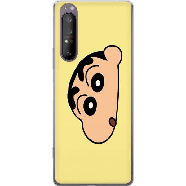 Sony Xperia 1 II Gjennomsiktig deksel Peeking Shinchan