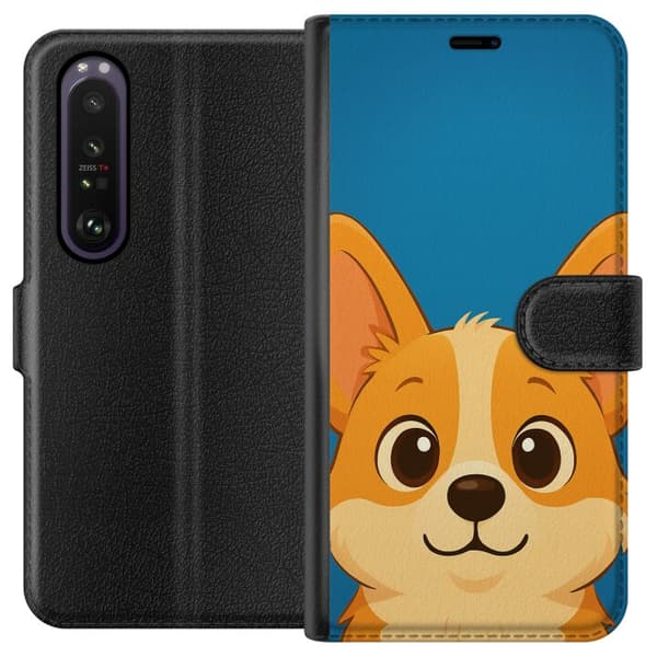 Sony Xperia 1 III Lompakkokotelo Hello Corgi
