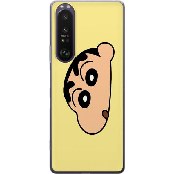 Sony Xperia 1 III Läpinäkyvä kuori Peeking Shinchan