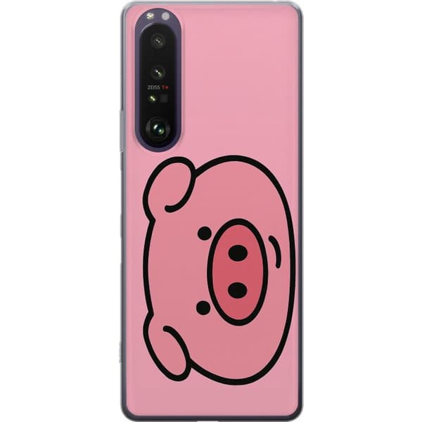 Sony Xperia 1 III Gennemsigtig cover Kawaii Piggy