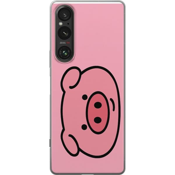 Sony Xperia 1 V Läpinäkyvä kuori Kawaii Piggy