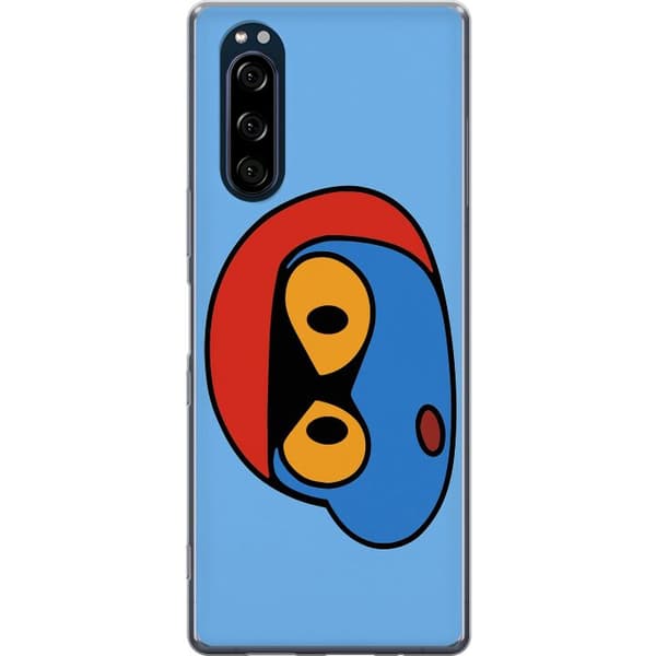Sony Xperia 5 Läpinäkyvä kuori Bold Bot Head