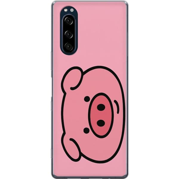 Sony Xperia 5 Gennemsigtig cover Kawaii Piggy